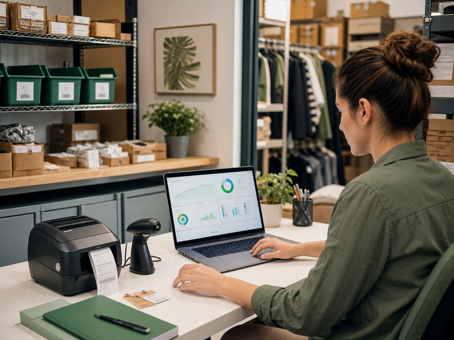 Odoo ERP 与门店数据分析在后台业务中的应用示意图